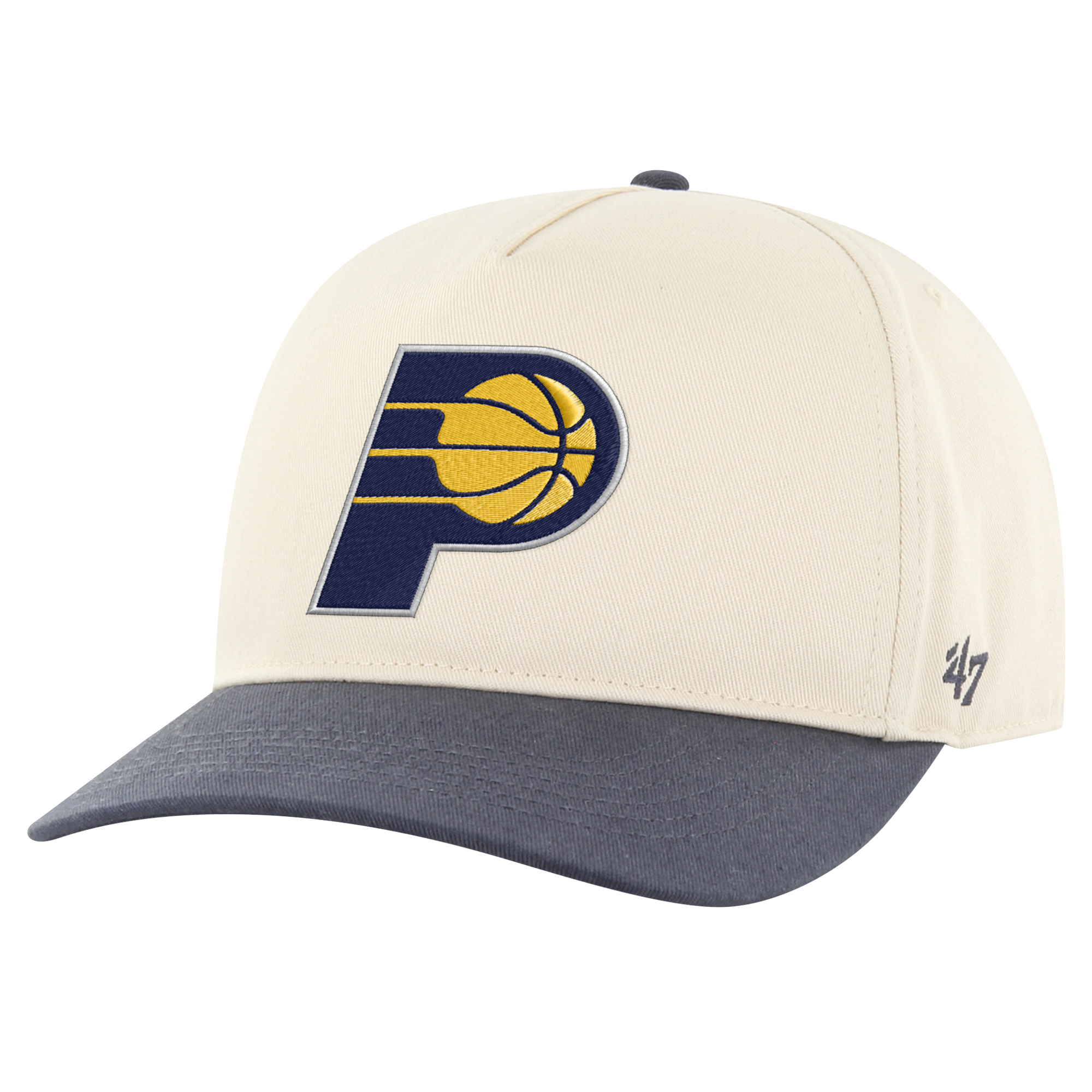 Men's '47 Cream/Navy Indiana Pacers Roscoe Hitch Adjustable Hat - Image 5