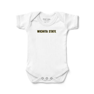 Newborn & Infant Chad & Jake White Wichita State Shockers Wordmark Logo Bodysuit