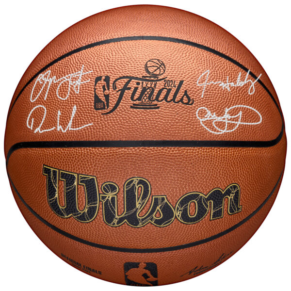 Boston Celtics 2024 NBA Finals Champions Autographed Wilson 2024 Finals Logo Official Game Basketball with at least 4 Signatures - Limited Edition of 50