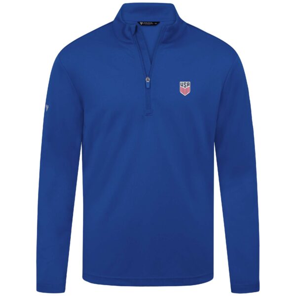 Men's Levelwear Royal USMNT Heron Quarter-Zip Pullover Top - Image 6