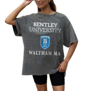 Women's Gameday Couture Grey Bentley Falcons Oversized Snow Wash T-Shirt