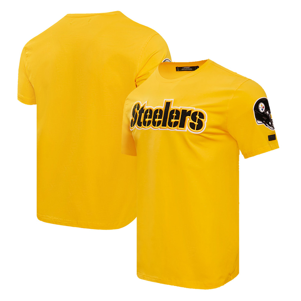 Men's Pro Standard Gold Pittsburgh Steelers Classic Chenille T-Shirt