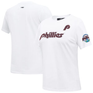Women's Pro Standard White Philadelphia Phillies Classic Slim Fit T-Shirt
