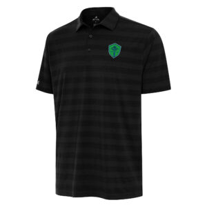 Men's Antigua Black Seattle Sounders FC Big & Tall Tunnel Polo