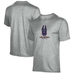 Youth ProSphere Heather Gray UAlbany Great Danes Track & Field 1.0 T-Shirt