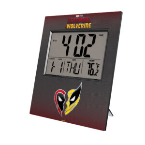 Keyscaper Deadpool & Wolverine Digital Desk Clock
