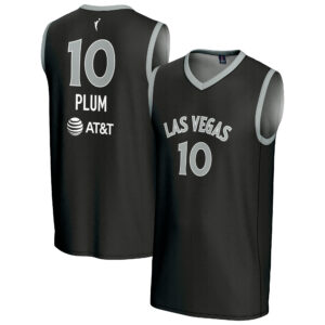 Unisex GameDay Greats Kelsey Plum Black Las Vegas Aces Lightweight Replica Basketball Jersey
