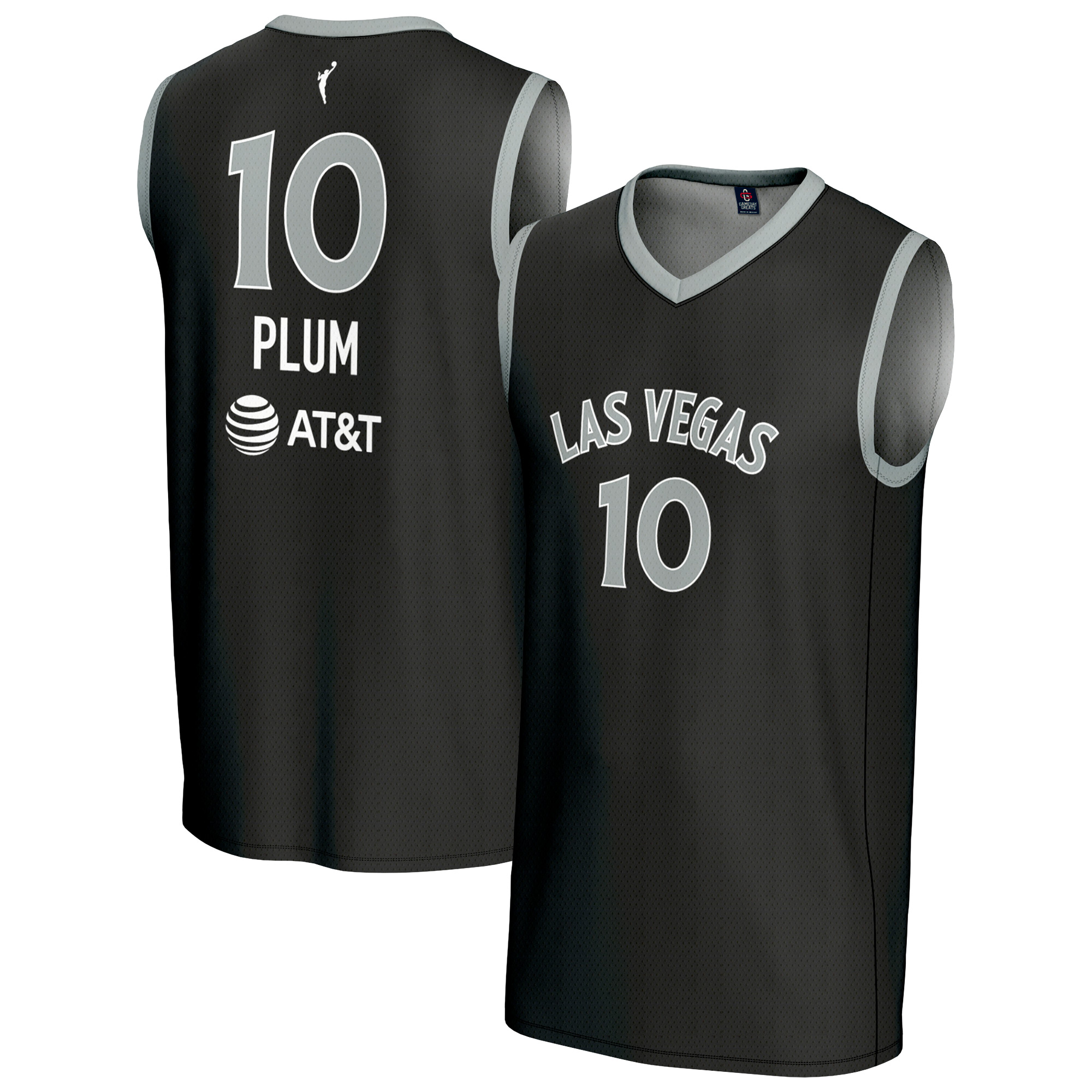 Unisex GameDay Greats Kelsey Plum Black Las Vegas Aces Lightweight Replica Basketball Jersey