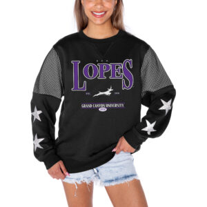 Women's Gameday Couture Black Grand Canyon Antelopes Shining Spirit Fleece Pullover Sweatshirt