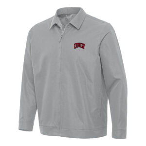 Men's Antigua  Gray UNLV Rebels Pivot Full-Zip Jacket