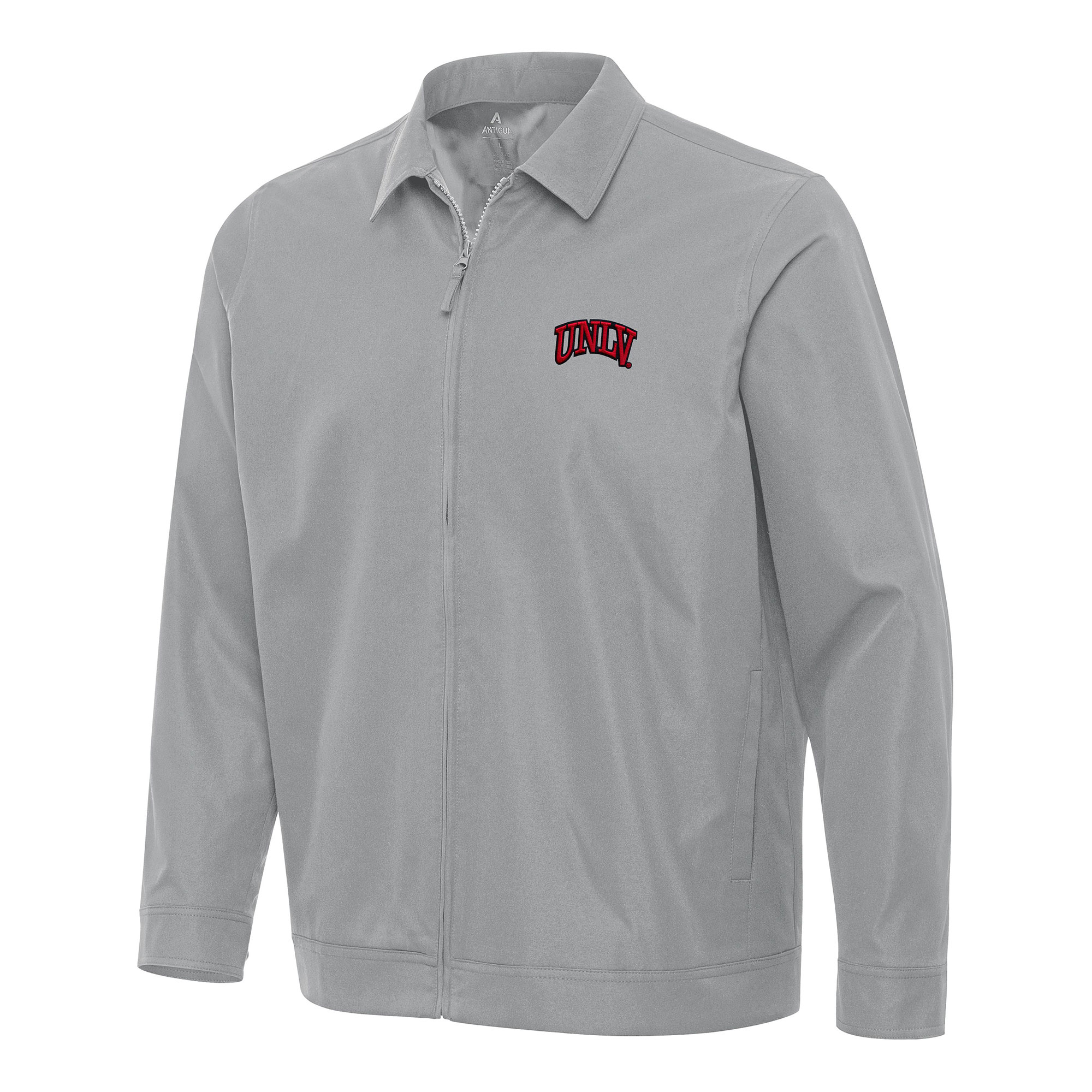 Men's Antigua Gray UNLV Rebels Pivot Full-Zip Jacket