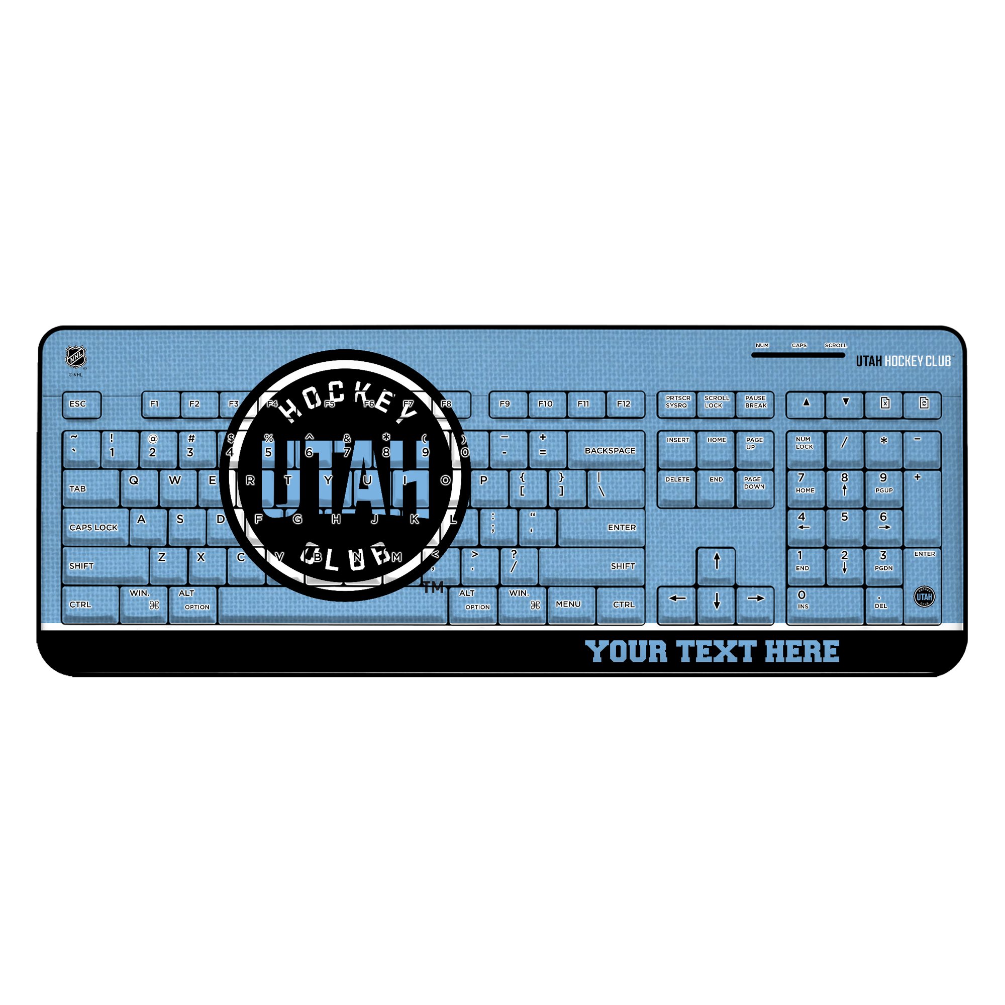 Keyscaper Utah Hockey Club Personalized Wireless Keyboard