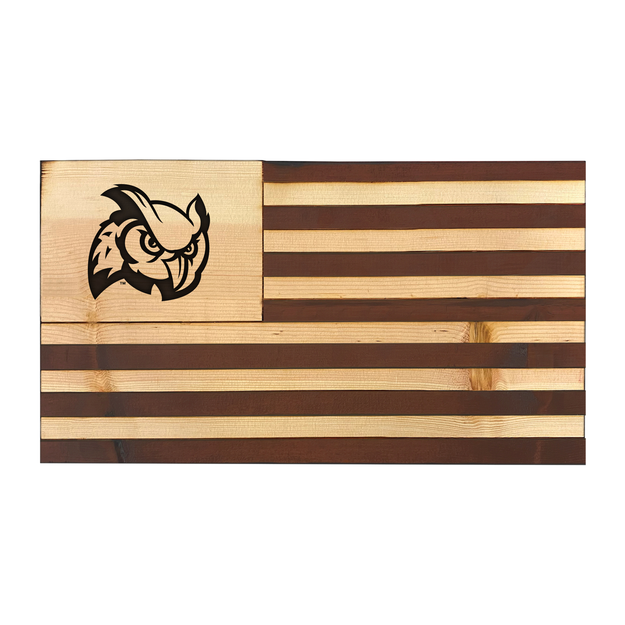 Rowan Profs 20'' x 36'' Etched Wood Flag