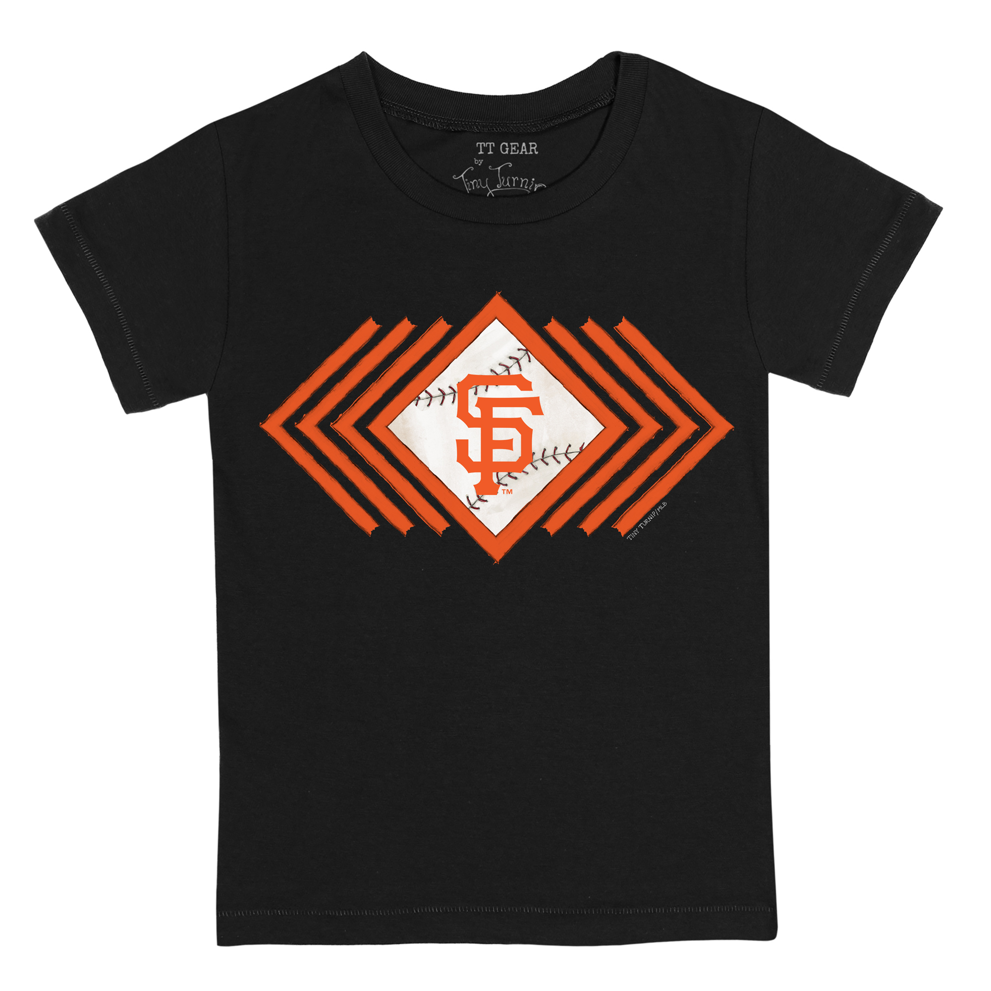 Youth Tiny Turnip Black San Francisco Giants Prism Arrows T-Shirt - Image 6