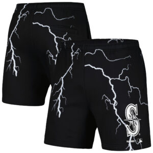 Men's PLEASURES  Black Seattle Mariners Lightning Shorts