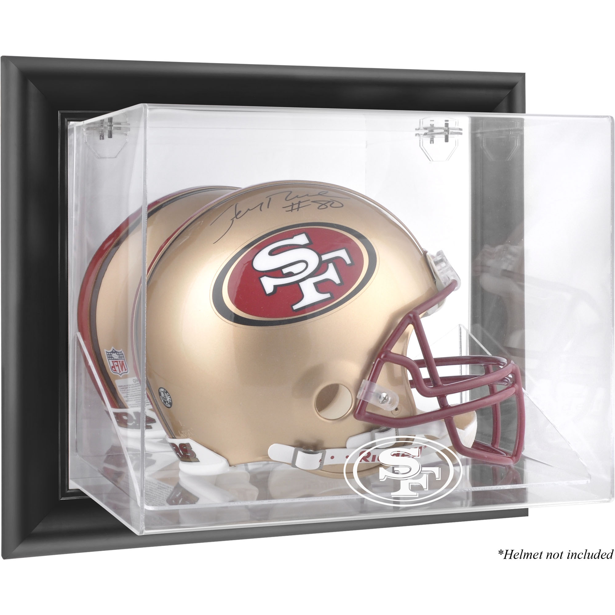 San Francisco 49ers Black Framed Wall-Mountable Helmet Display Case
