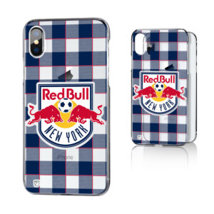 New York Red Bulls Plaid Clear iPhone X/XS Case