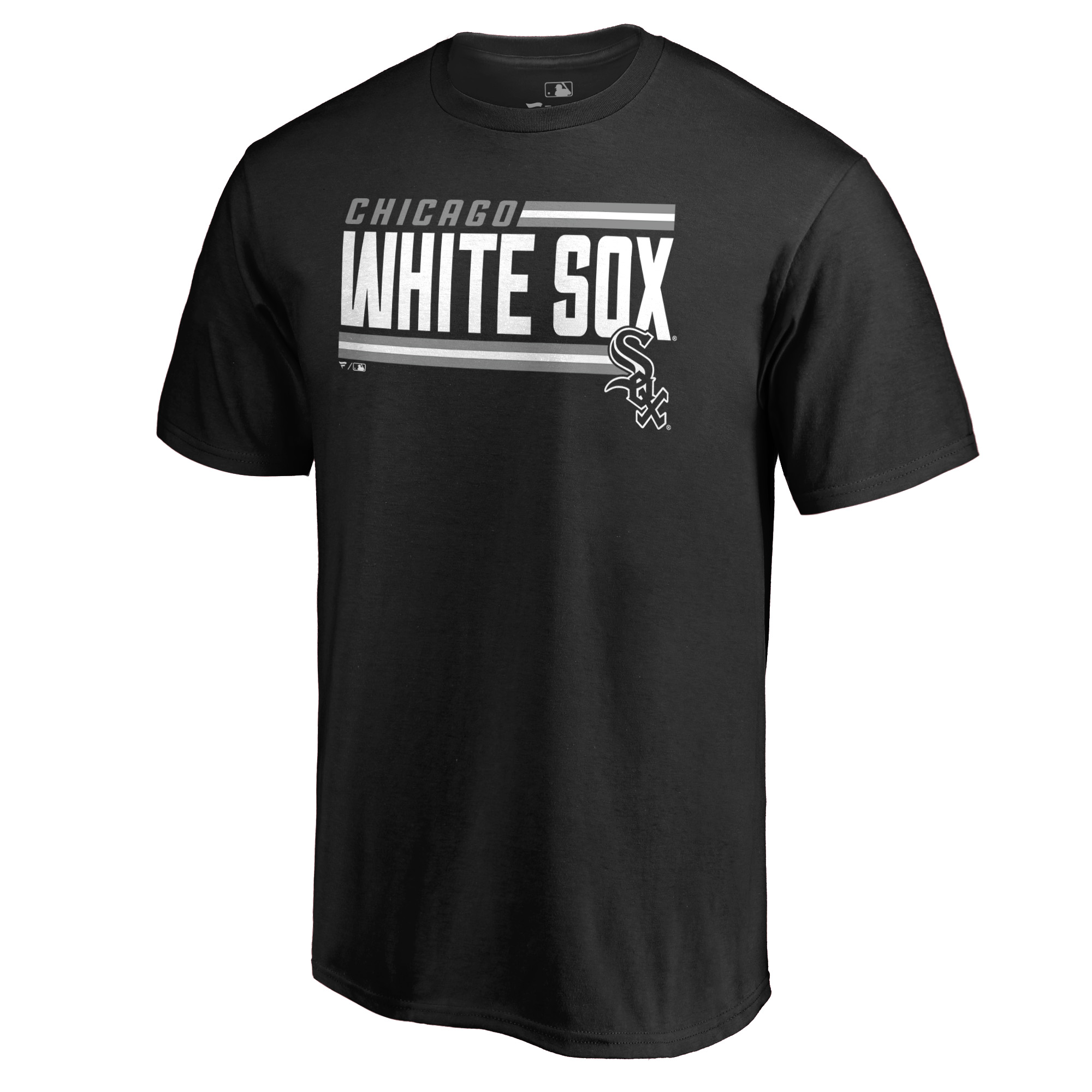 Men's Black Chicago White Sox Onside Stripe T-Shirt