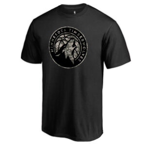 Men's Black Minnesota Timberwolves Cloak Camo T-Shirt