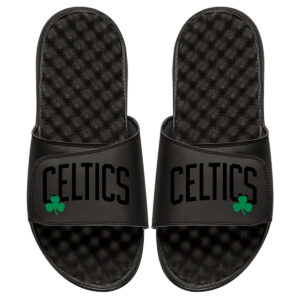Youth ISlide Black Boston Celtics Tonal Pop Slide Sandals