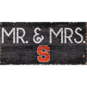Syracuse Orange 6'' x 12'' Mr. & Mrs. Sign