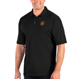 Men's Antigua Black Atlanta United FC Big & Tall Tribute Polo