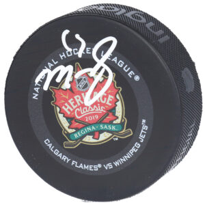 Mark Scheifele Winnipeg Jets Autographed 2019 Heritage Classic Official Game Puck