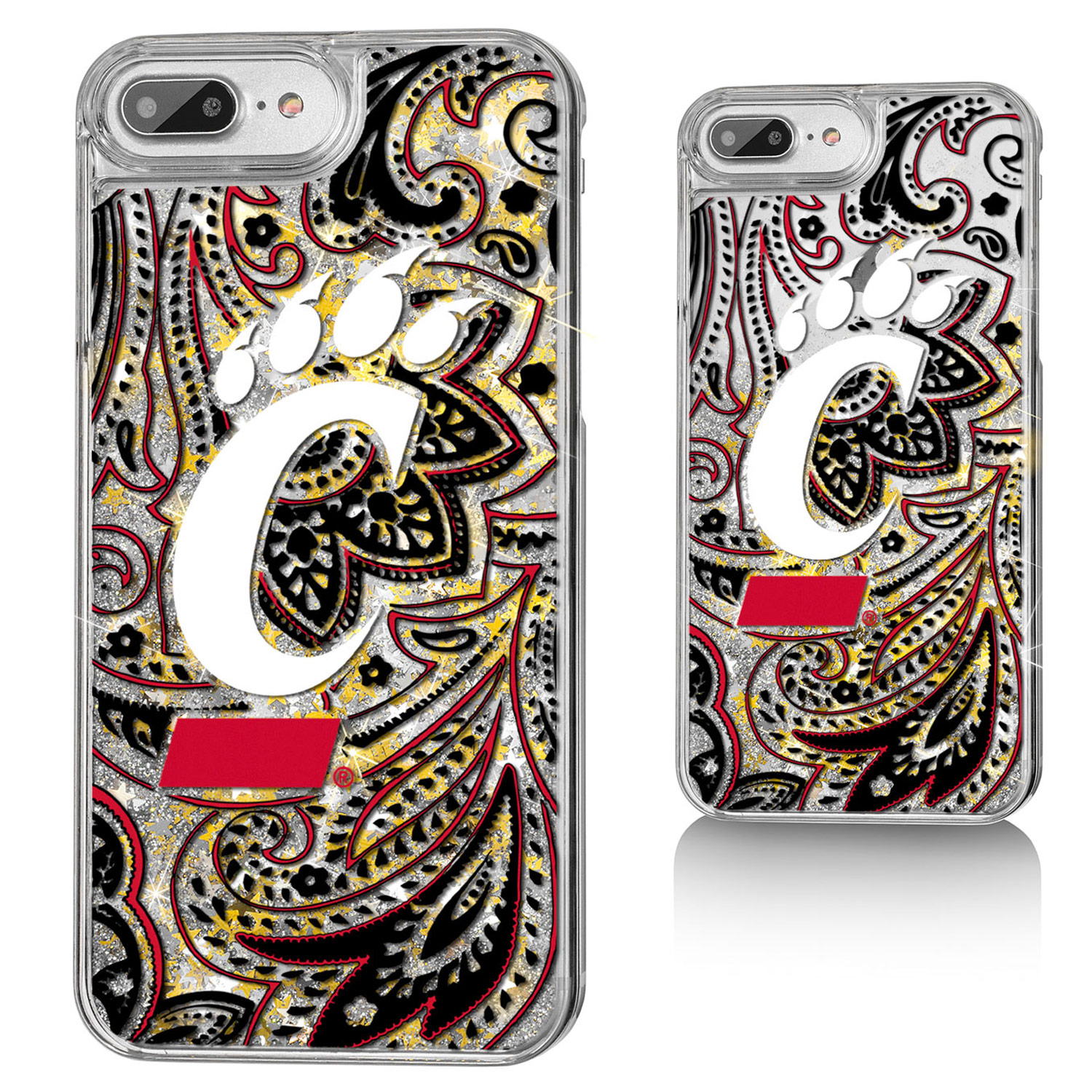 Cincinnati Bearcats iPhone Glitter Paisley Design Case