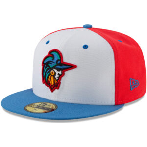 Men's New Era White/Blue Guerreros de Fayetteville Copa de la Diversion 59FIFTY Fitted Hat