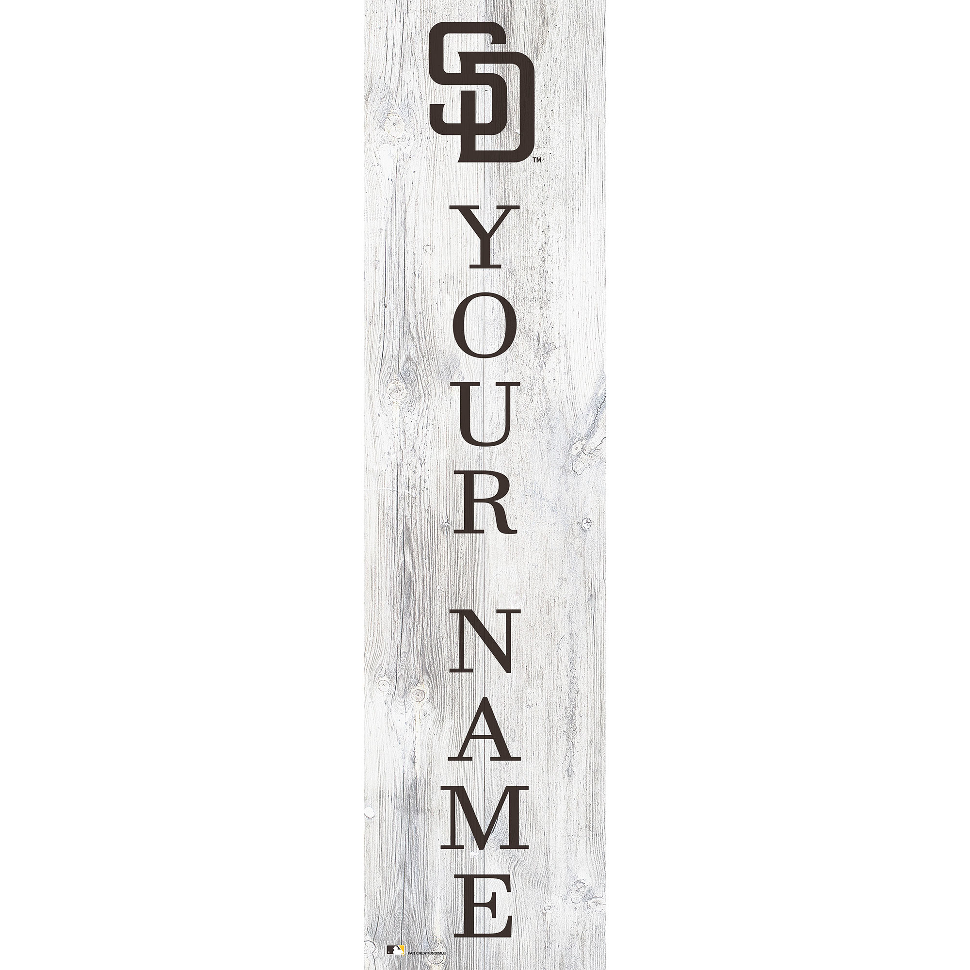 San Diego Padres 48" Personalized Welcome Leaner Sign