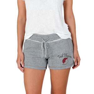 Women's Concepts Sport Gray Portland Trail Blazers Mainstream Terry Shorts