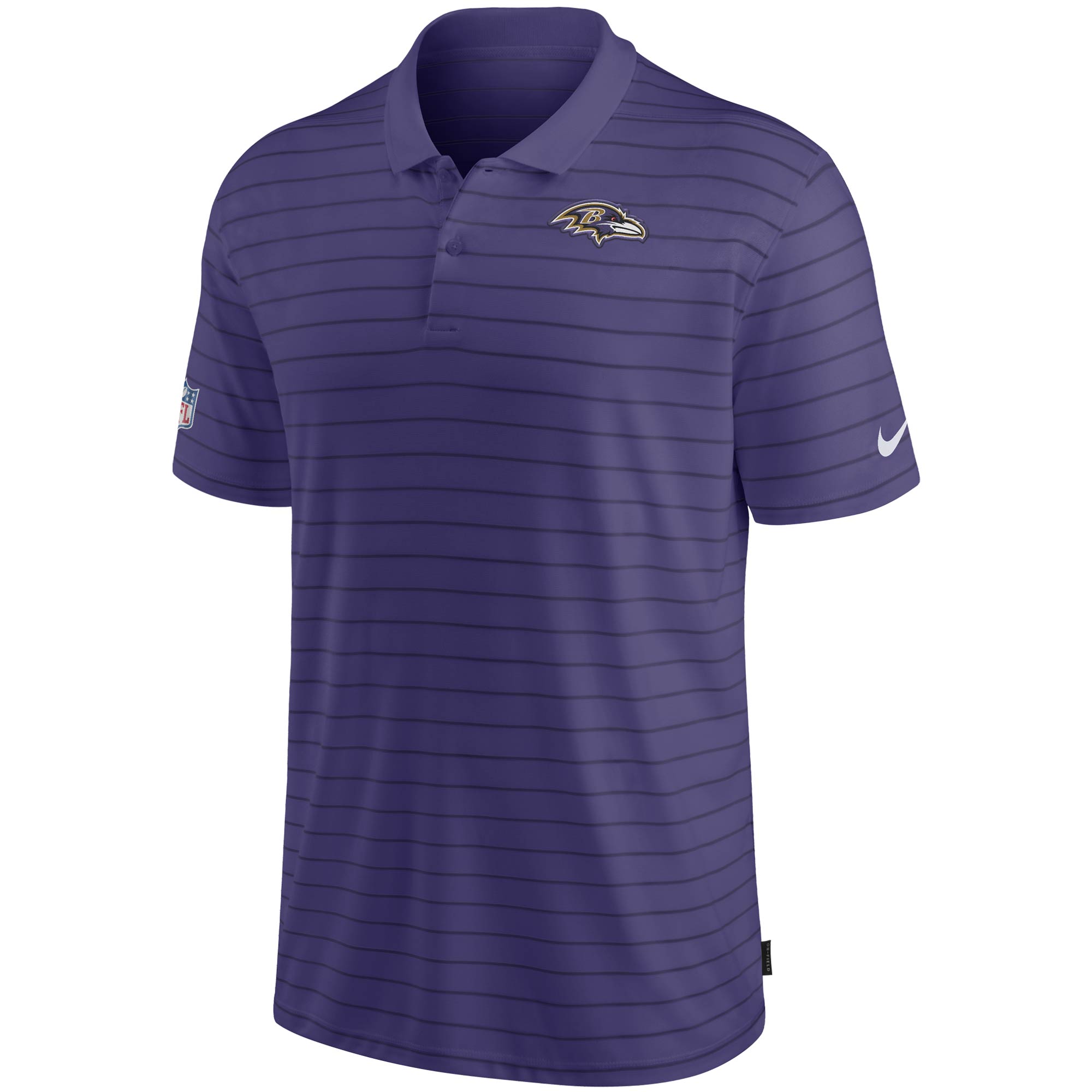 Men's Nike Purple Baltimore Ravens Sideline Victory Coaches Performance Polo - Image 3