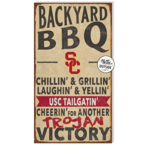 USC Trojans 11'' x 20'' Indoor/Outdoor BBQ Sign