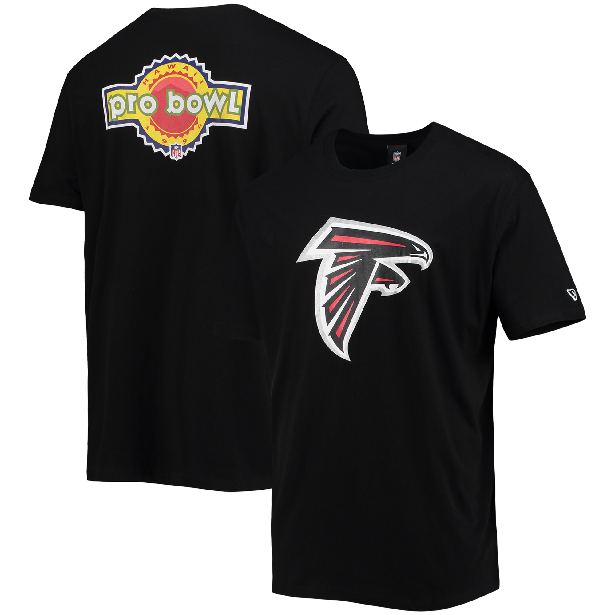 Men's New Era Black Atlanta Falcons 1994 Pro Bowl T-Shirt - Image 2