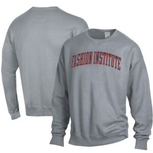 Men's ComfortWash Gray SUNY Fashion Institute of Technology Tigers Garment Dyed Pullover Sweatshirt