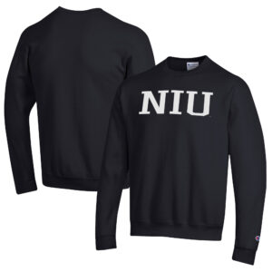 Men's Champion Black Northern Illinois Huskies Eco Powerblend Crewneck Sweatshirt