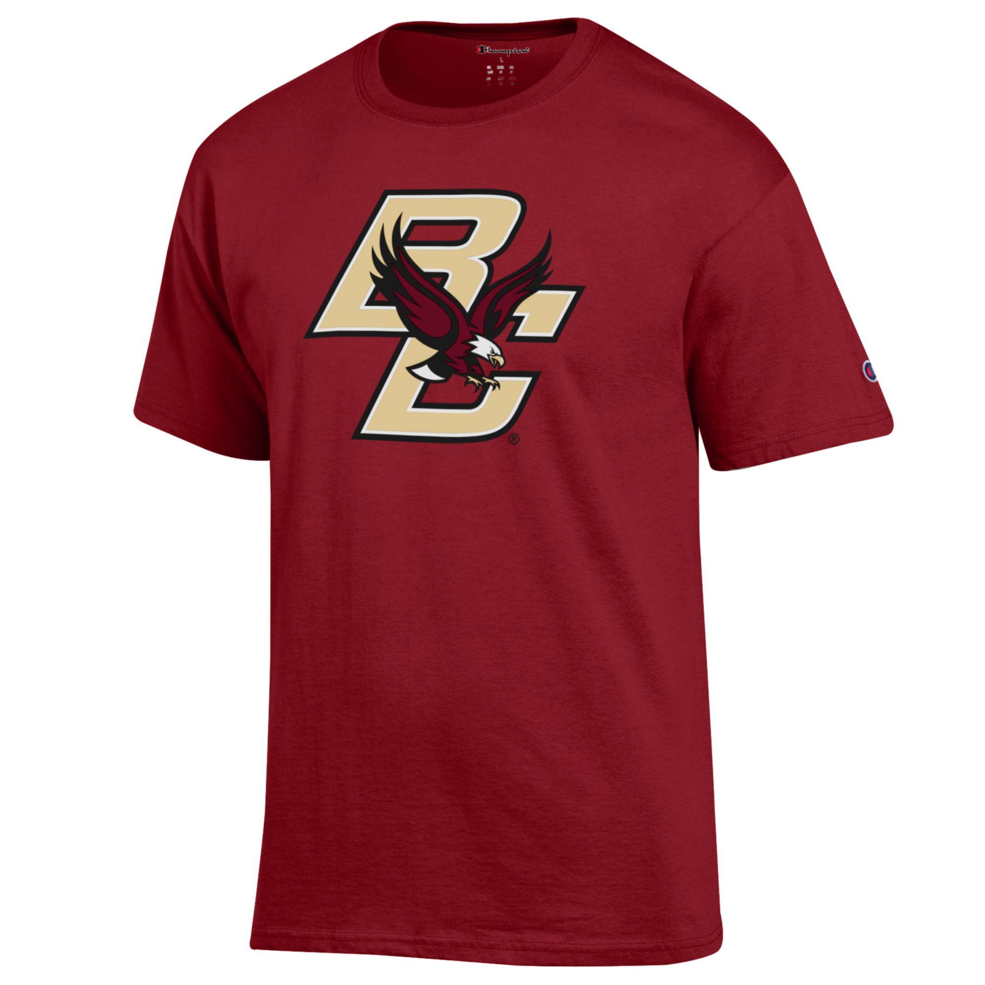 Men's Champion Maroon Boston College Eagles Primary Jersey T-Shirt - Image 3