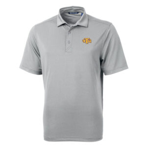 Men's Cutter & Buck Gray Tennessee Tech Golden Eagles Big & Tall Virtue Eco Pique Recycled Polo