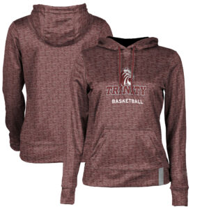 Women's Maroon Trinity Tigers Basketball Pullover Hoodie