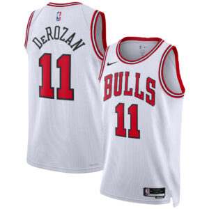 Unisex Nike DeMar DeRozan White Chicago Bulls Swingman Jersey - Association Edition