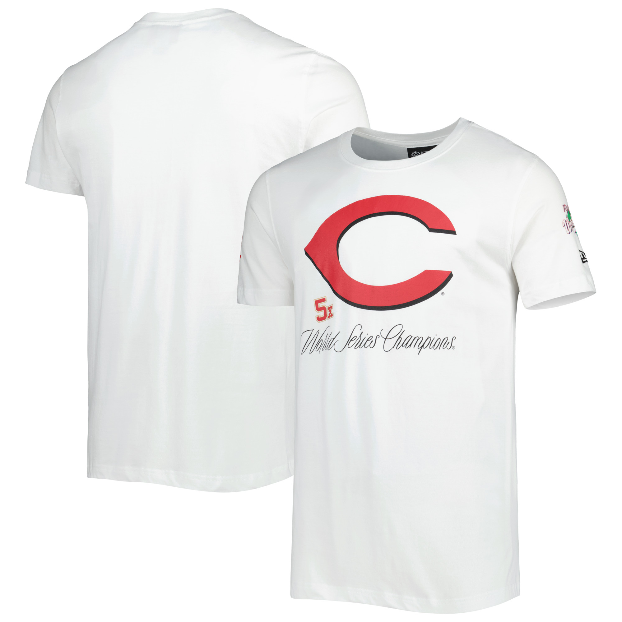 Men's New Era White Cincinnati Reds Historical Championship T-Shirt - Image 2
