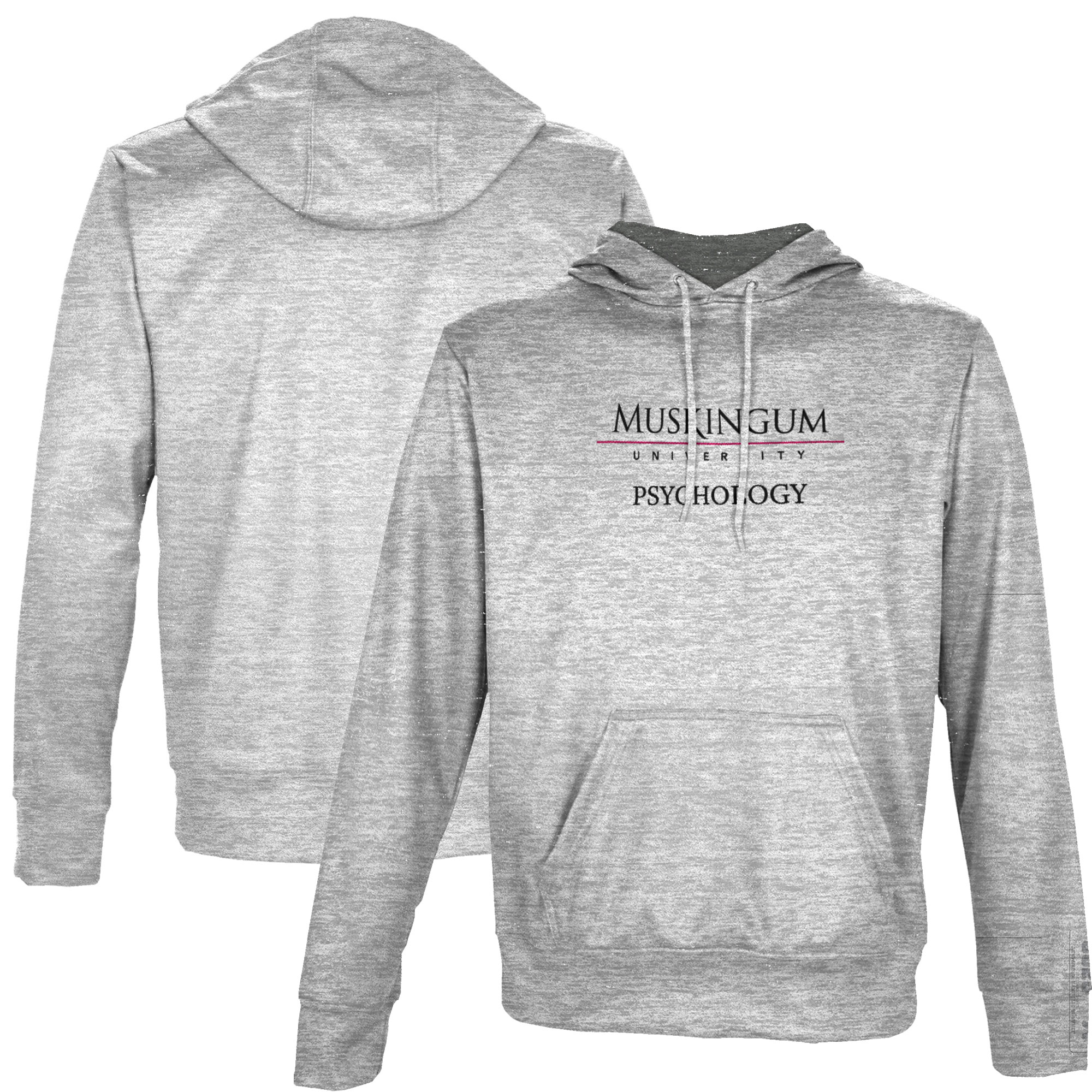 Men's ProSphere Gray Muskingum Muskies Psychology Name Drop Pullover Hoodie - Image 2