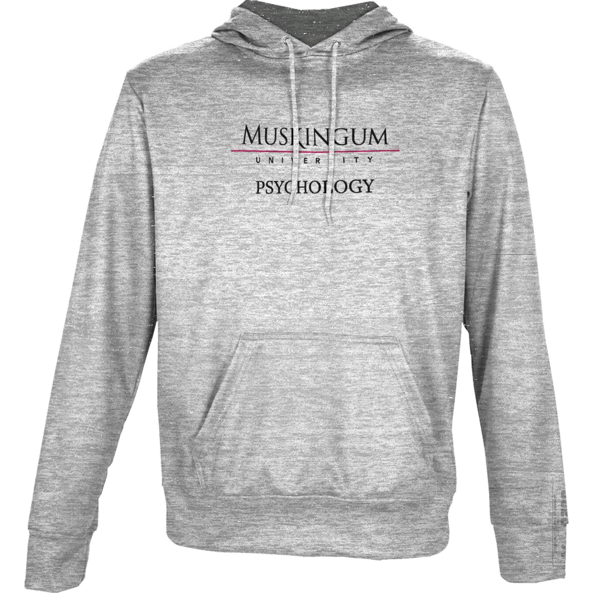 Men's ProSphere Gray Muskingum Muskies Psychology Name Drop Pullover Hoodie - Image 3