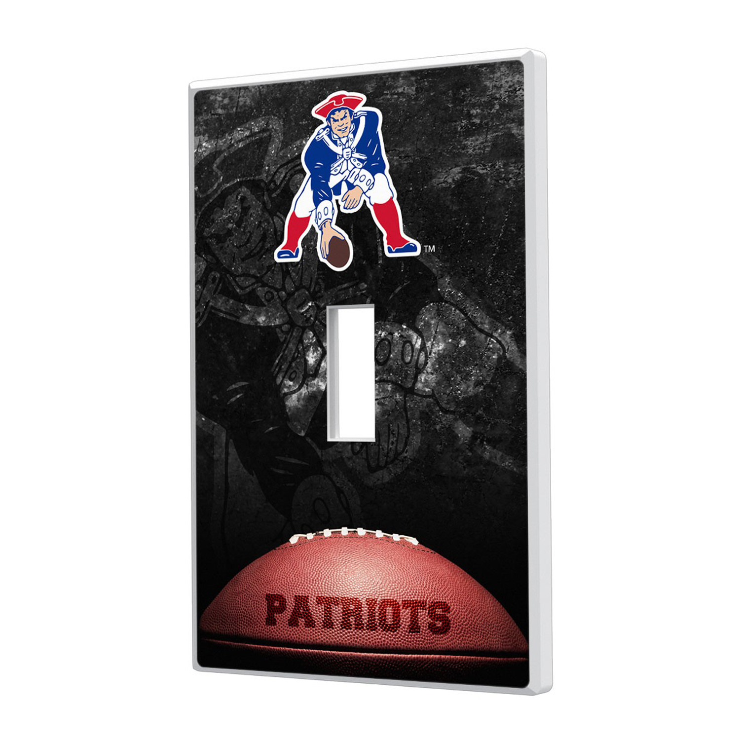New England Patriots Legendary Design Single Toggle Lightswitch Plate