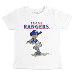 Toddler Tiny Turnip White Texas Rangers Team Slugger T-Shirt