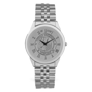 Silver Loyola Greyhounds Medallion Rolled Link Bracelet Wristwatch