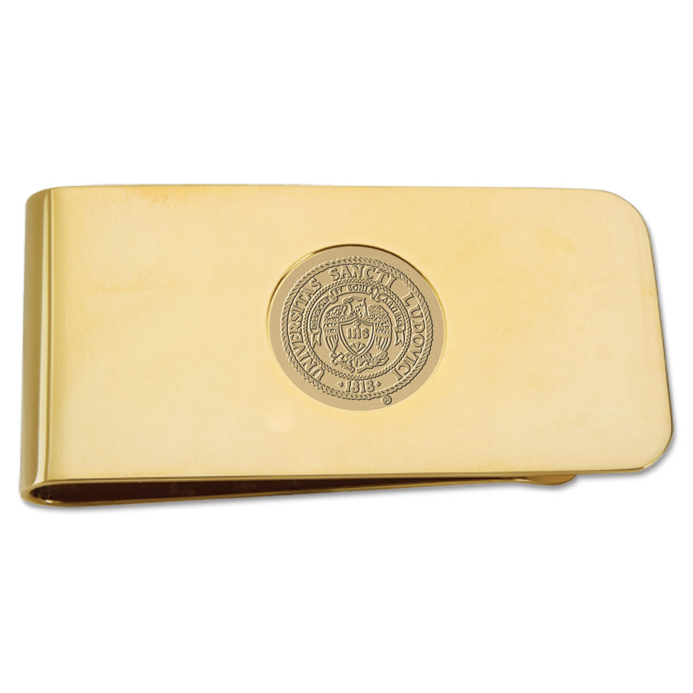 Gold Saint Louis Billikens Money Clip