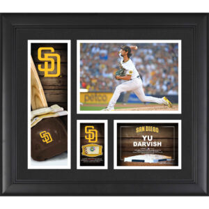 Yu Darvish San Diego Padres Framed 15" x 17" Player Collage with a Piece of Game-Used Ball