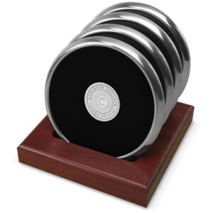 Silver Carleton Knights 4-Piece Coaster Set