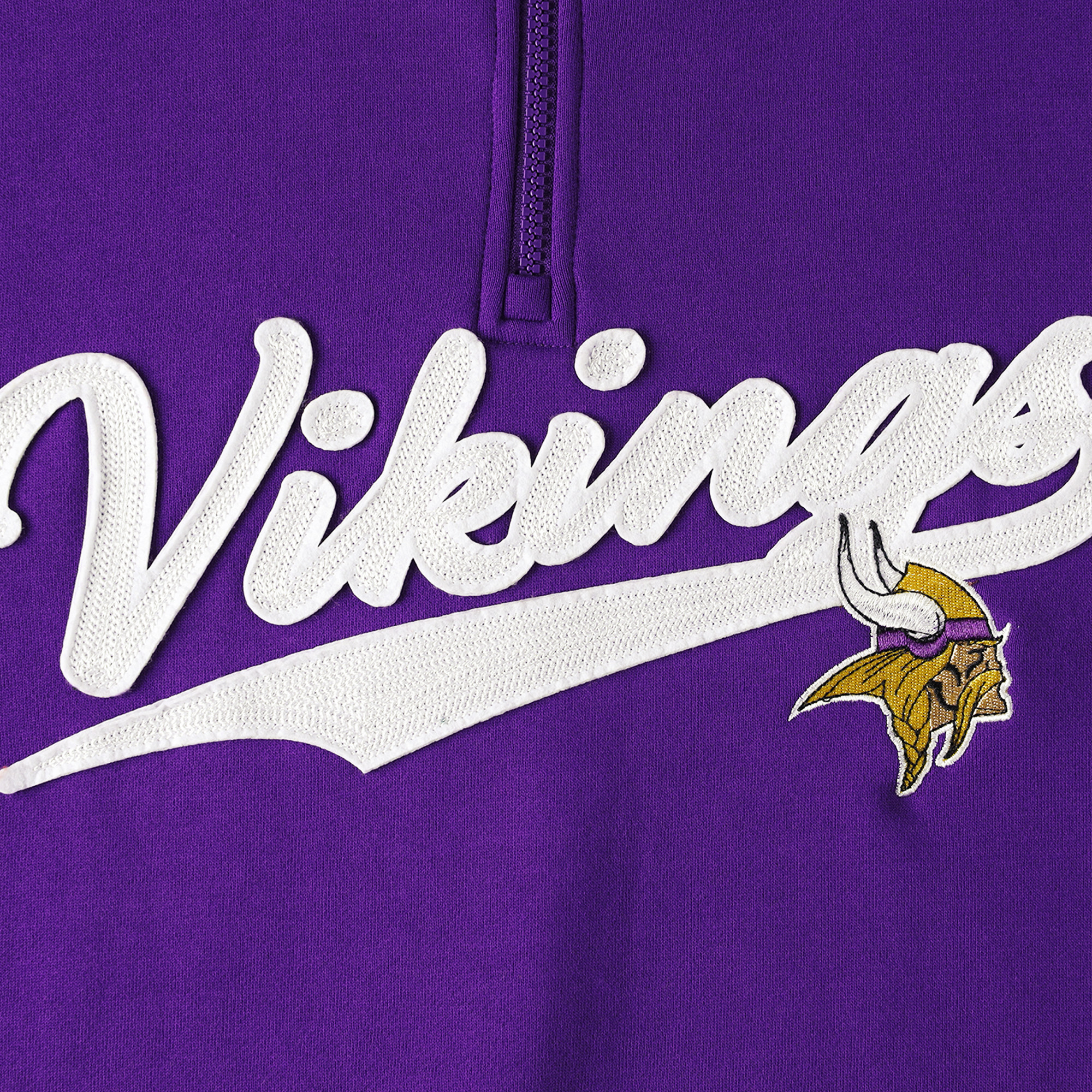 Men's Tommy Hilfiger Purple/Gold Minnesota Vikings Aiden Quarter-Zip Sweatshirt - Image 6